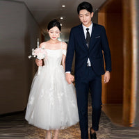 Camisole Gown Off-shoulder Bride Dress