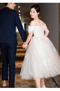 Camisole Gown Off-shoulder Bride Dress